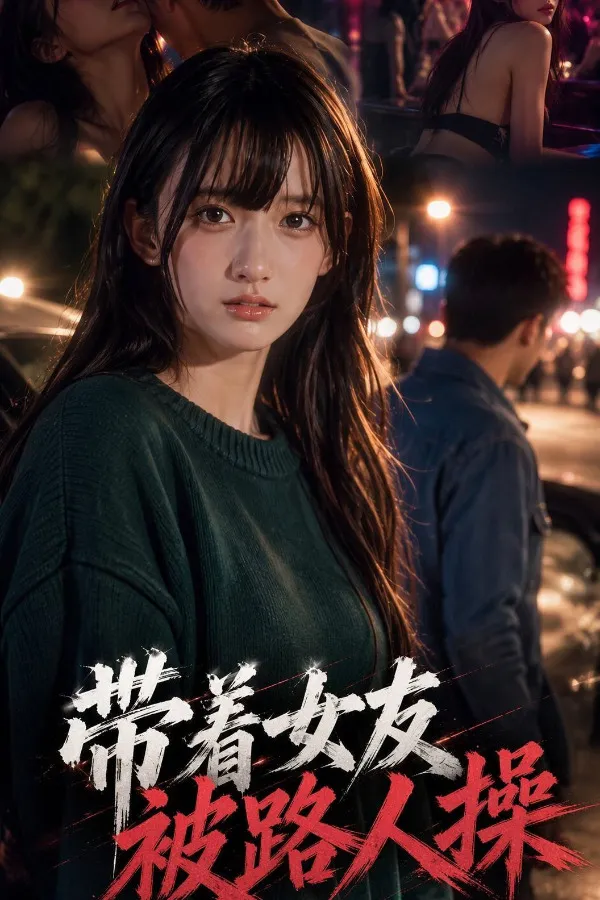 2048短剧封面：夜色街头长发女生的都市情感故事